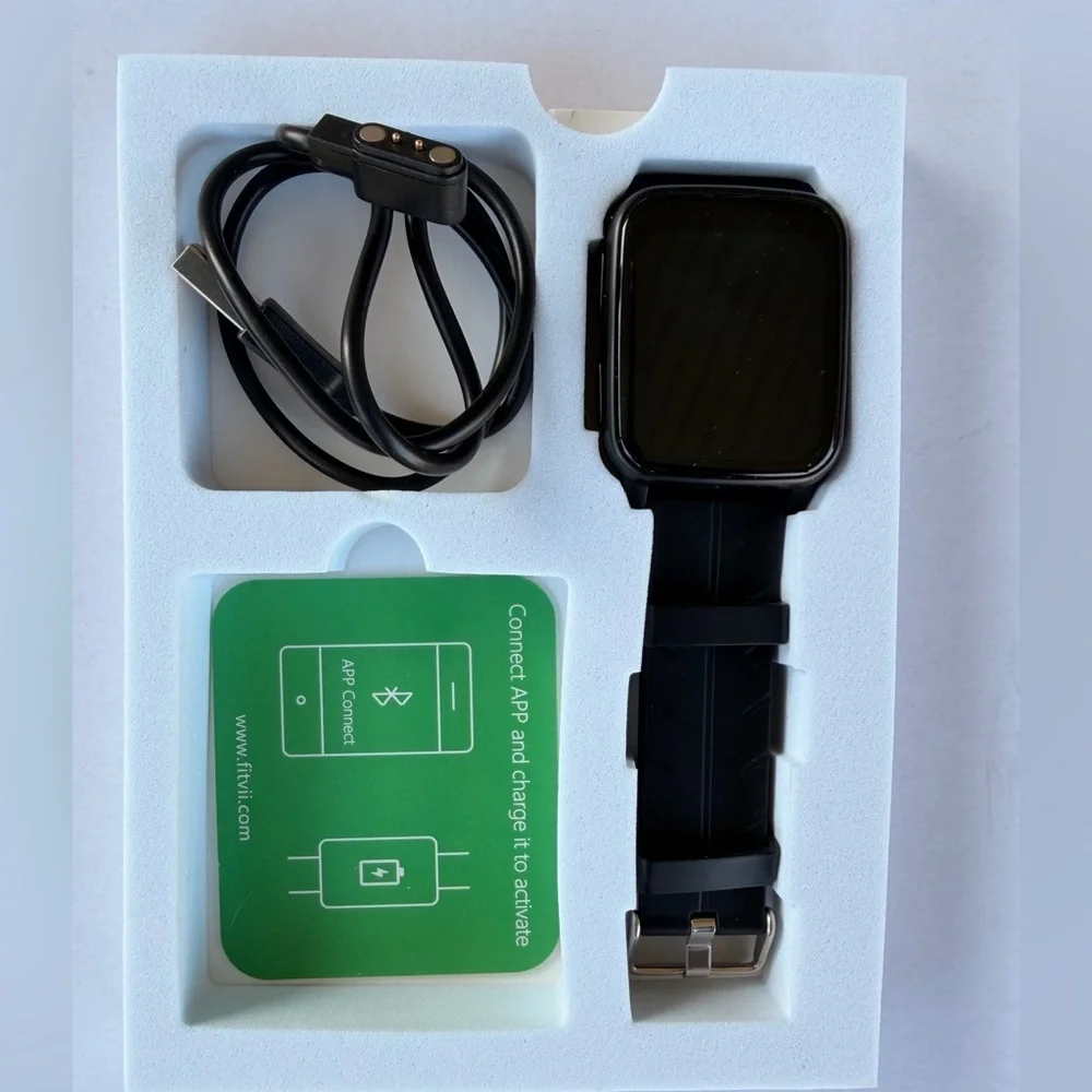 MorePro H56 Smartwatch Fitness Tracker Black New in Box Heart Rate BP Sleepy